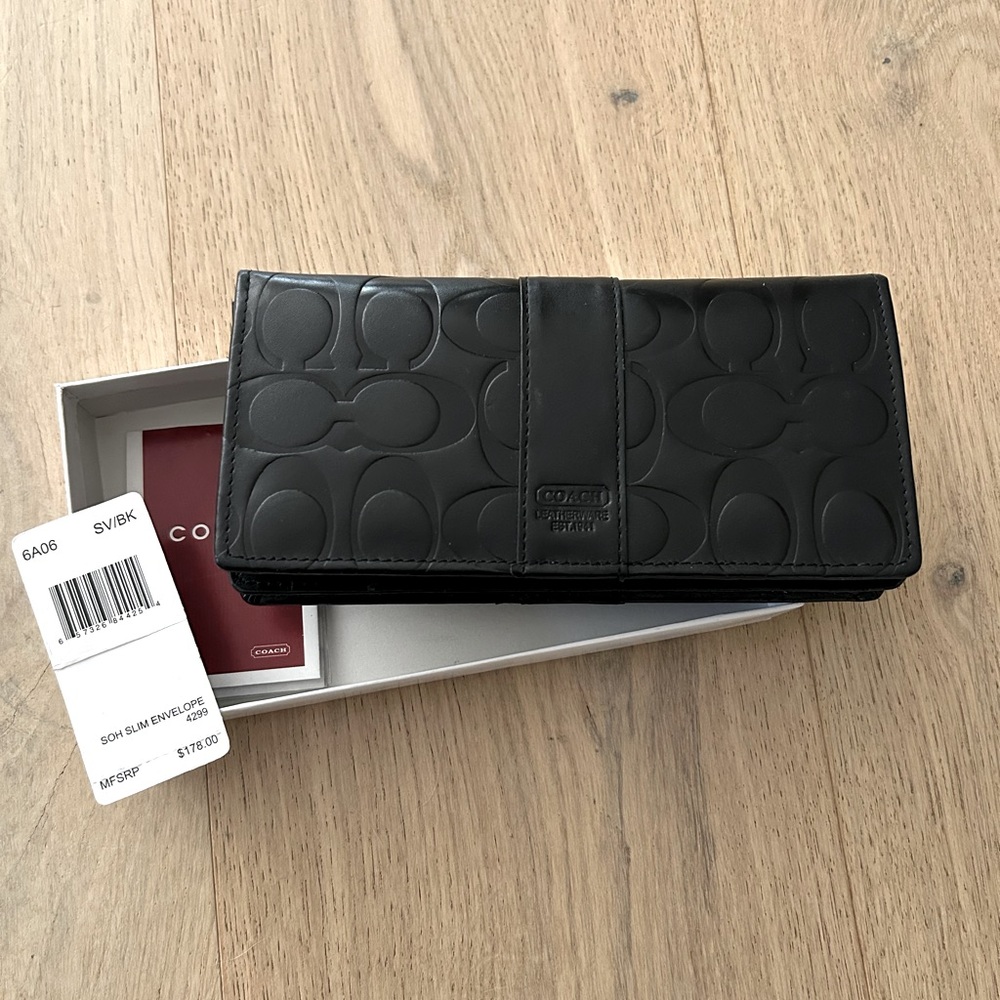 Vintage Coach SOH slim envelope wallet